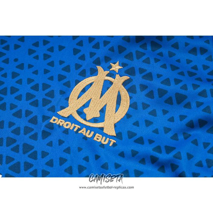 Chandal del Olympique Marsella 2023-2024 Manga Corta Azul - Pantalon Corto